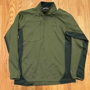 Outdoor Research Olive Green Half Zip